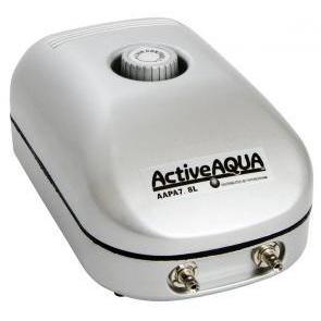 Hydroponics - Active Aqua Air Pump, 2 Outlets, 7.8 L/min, 3 watt - 638104000512- Gardin Warehouse