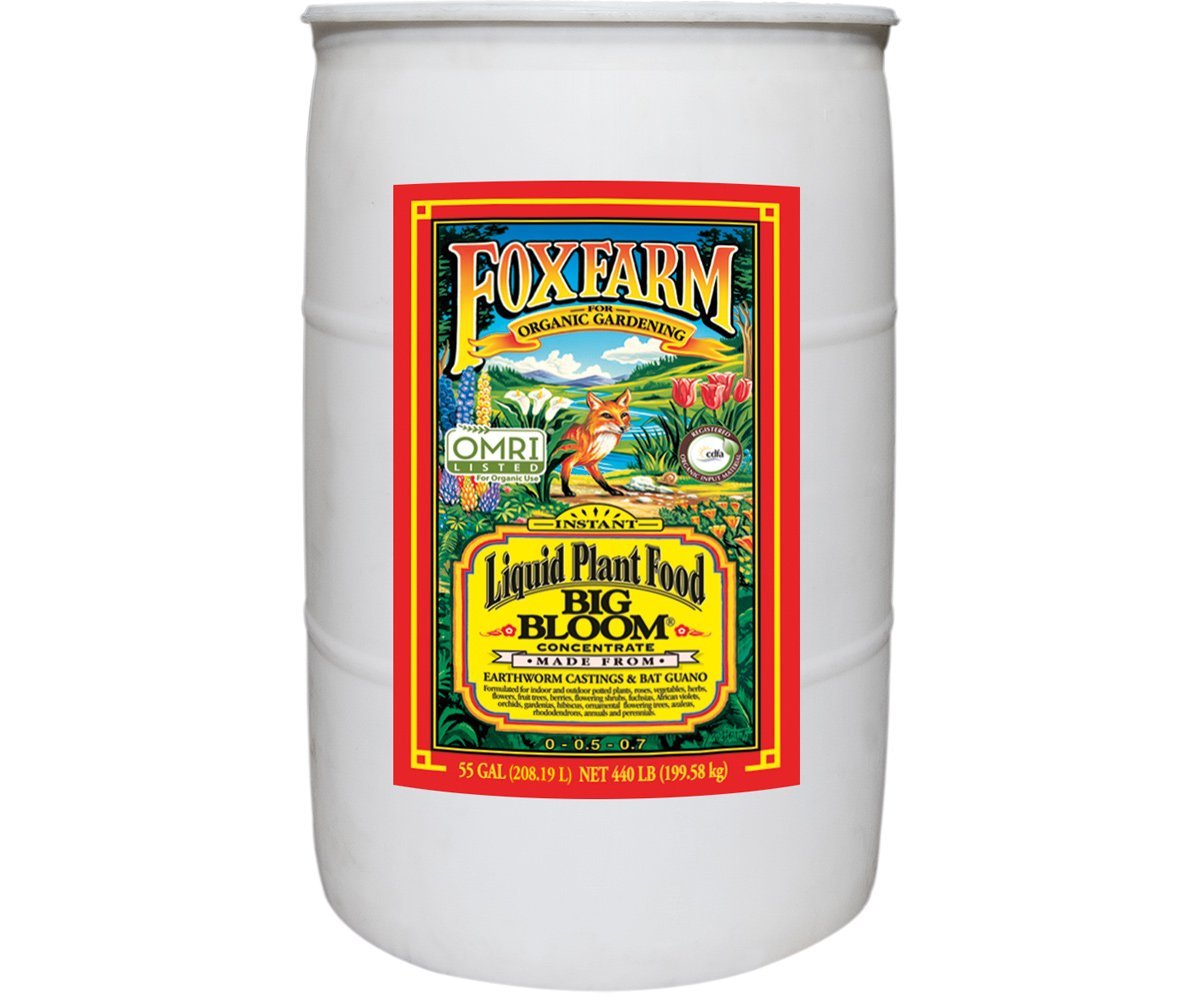Nutrients, Additives & Solutions - FoxFarm Big Bloom Liquid Concentrate Plant Food - 752289790904- Gardin Warehouse