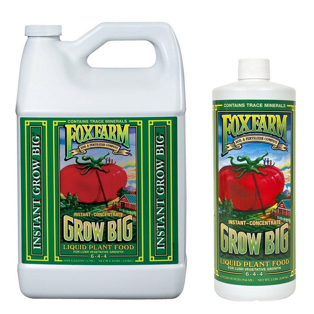 Nutrients, Additives & Solutions - FoxFarm Grow Big for Soil Liquid Concentrate - 752289790201- Gardin Warehouse