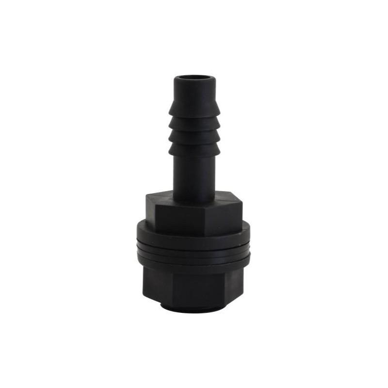 Hydroponics - HYDRO FLOW - Tub Outlet Straight Fitting W/ 2 Gaskets - 1/2 in - 849969012187- Gardin Warehouse