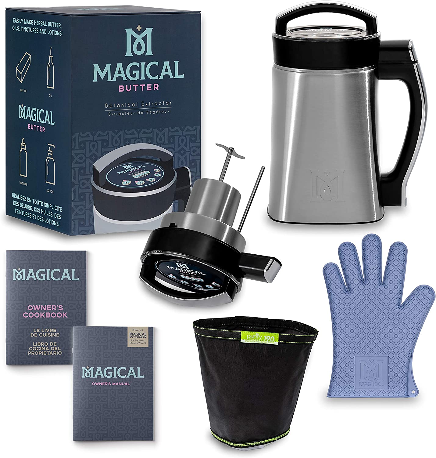 Accessories - Magical Butter Machine MB2E Botanical Extractor with Magical Butter official 7 page Cookbook - 850251005022- Gardin Warehouse