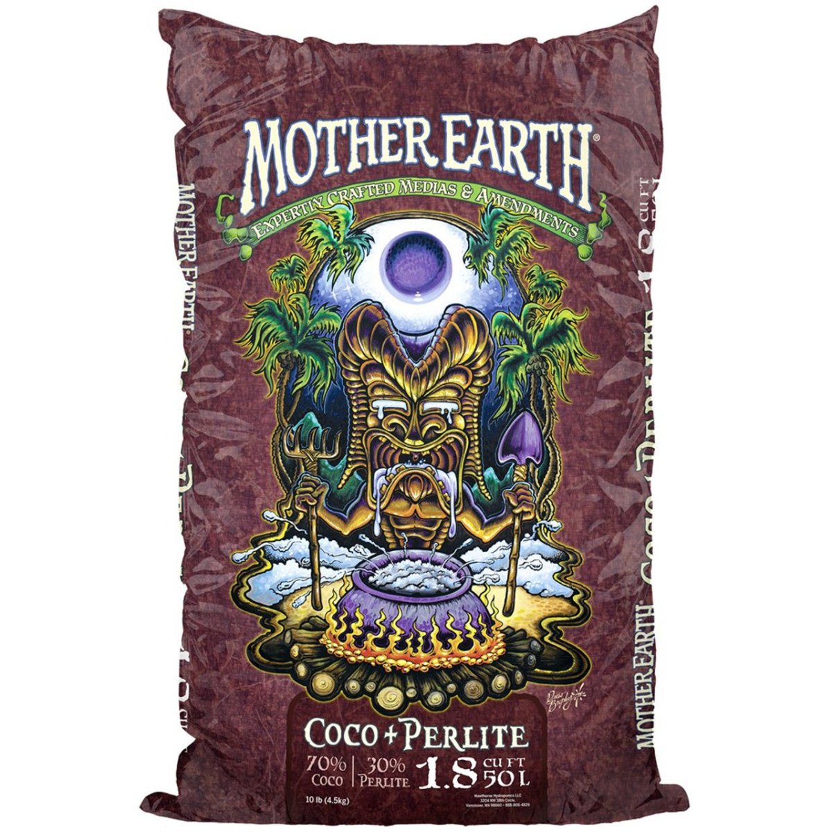 Soil, Media & Amendments - Mother Earth Coco + Perlite Mix 1.8CF, 70/30 - 849969012156- Gardin Warehouse
